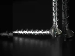 Parafusos de janela de PVC de auto-toque Fio grosso plano sobre a cabeça Csk com 4 costelas pequenas