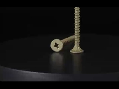 Parafusos para janelas de PVC zinco amarelo